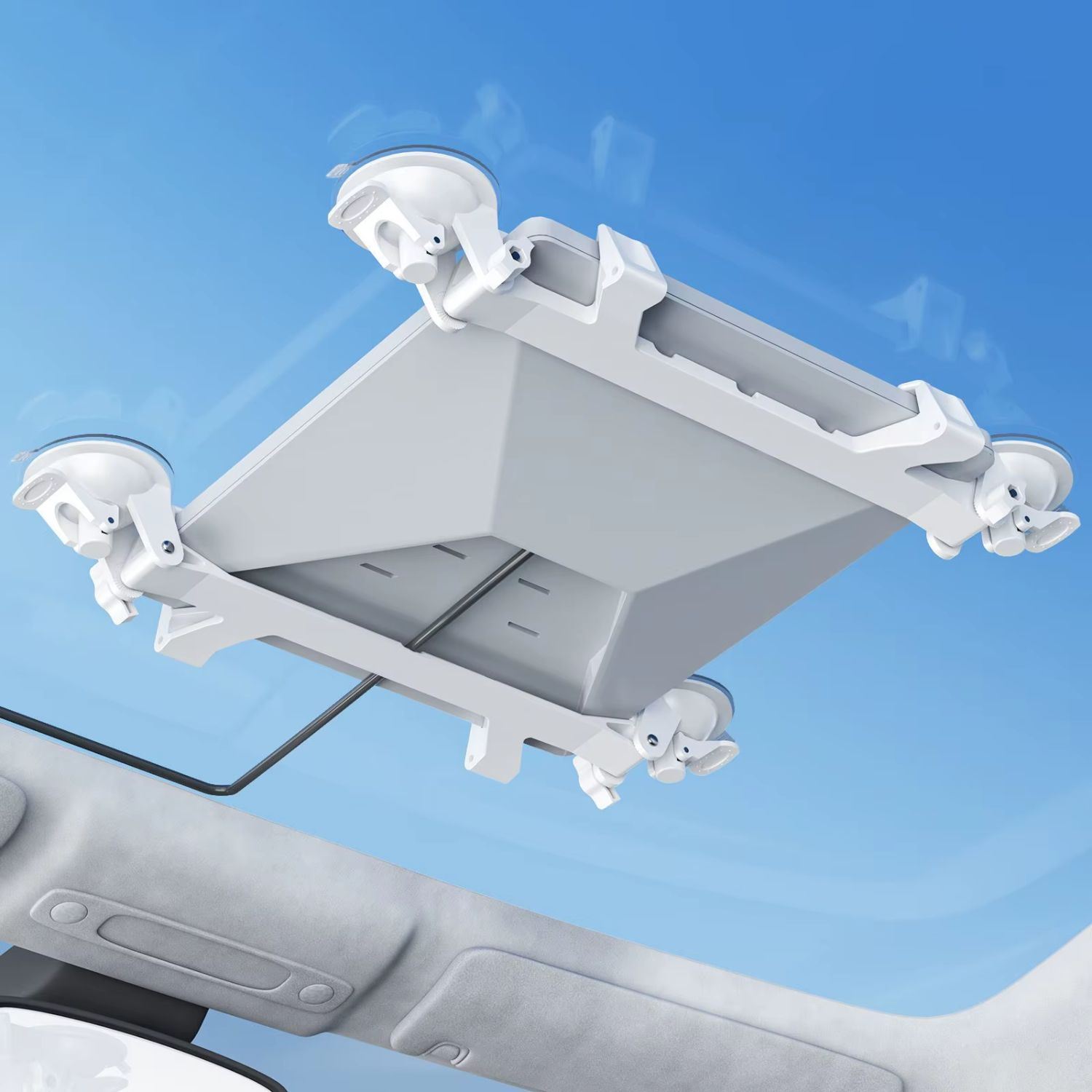 Soporte para Starlink Mini con 4 Ventosas de Alta Sujeción para Auto y Ventanas