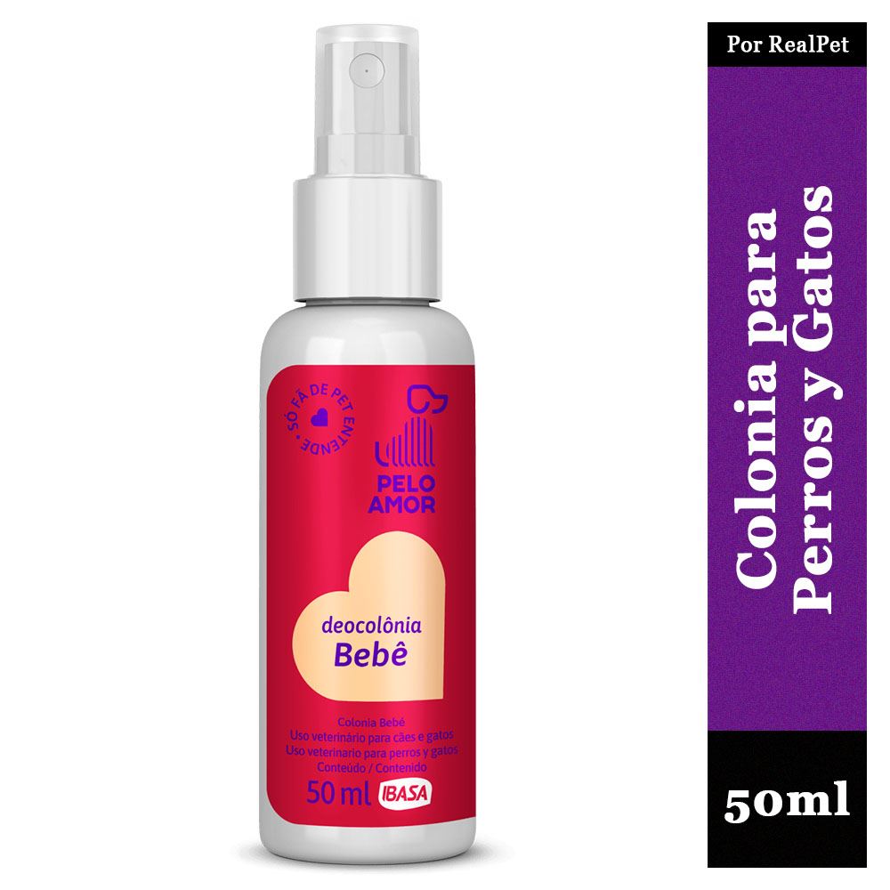 Colonia Bebe Ibasa para Perros y Gatos Toque Dulce 50ml