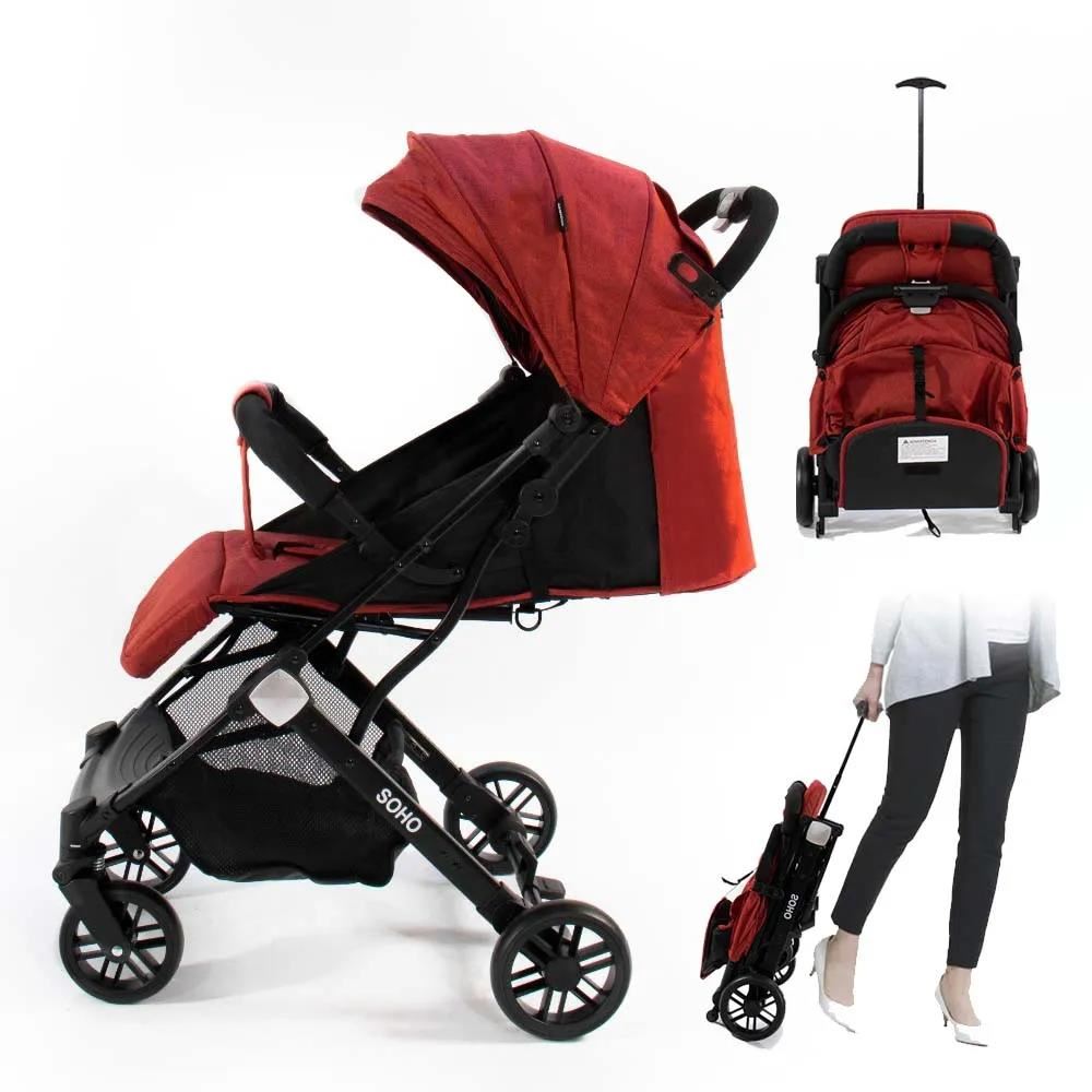 COCHE DE BEBE ESTILO MALETIN PLEGABLE RED - ROJO