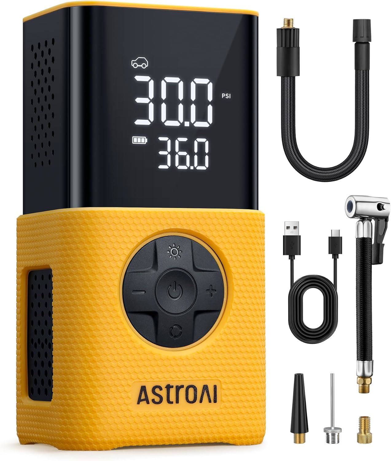 AstroAI L7S Inflador de Neumáticos Inalámbrico 150 PSI con Pantalla Digital y Luz LED