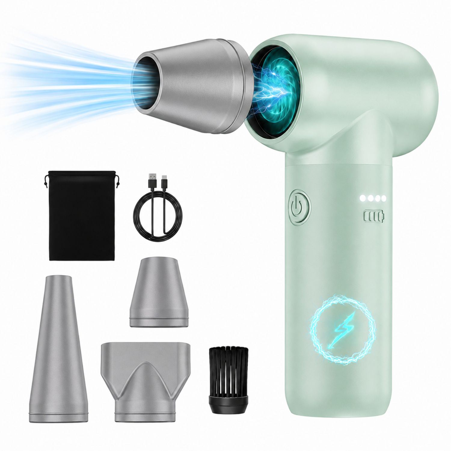 Soplador De Aire Profesional 180000 RPM 9000mAh USB C