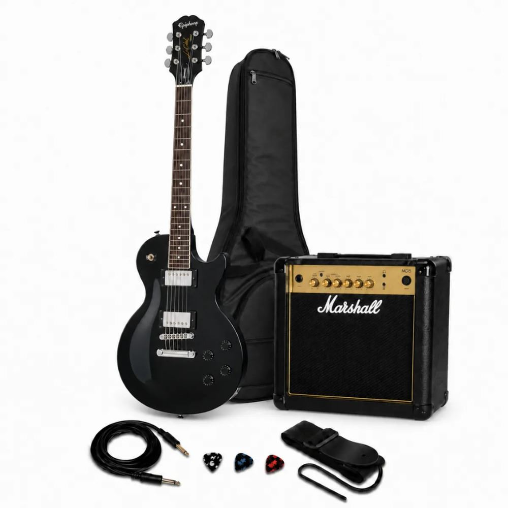 LES PAUL TRIBUTE EBONY - MARSHALL 15W