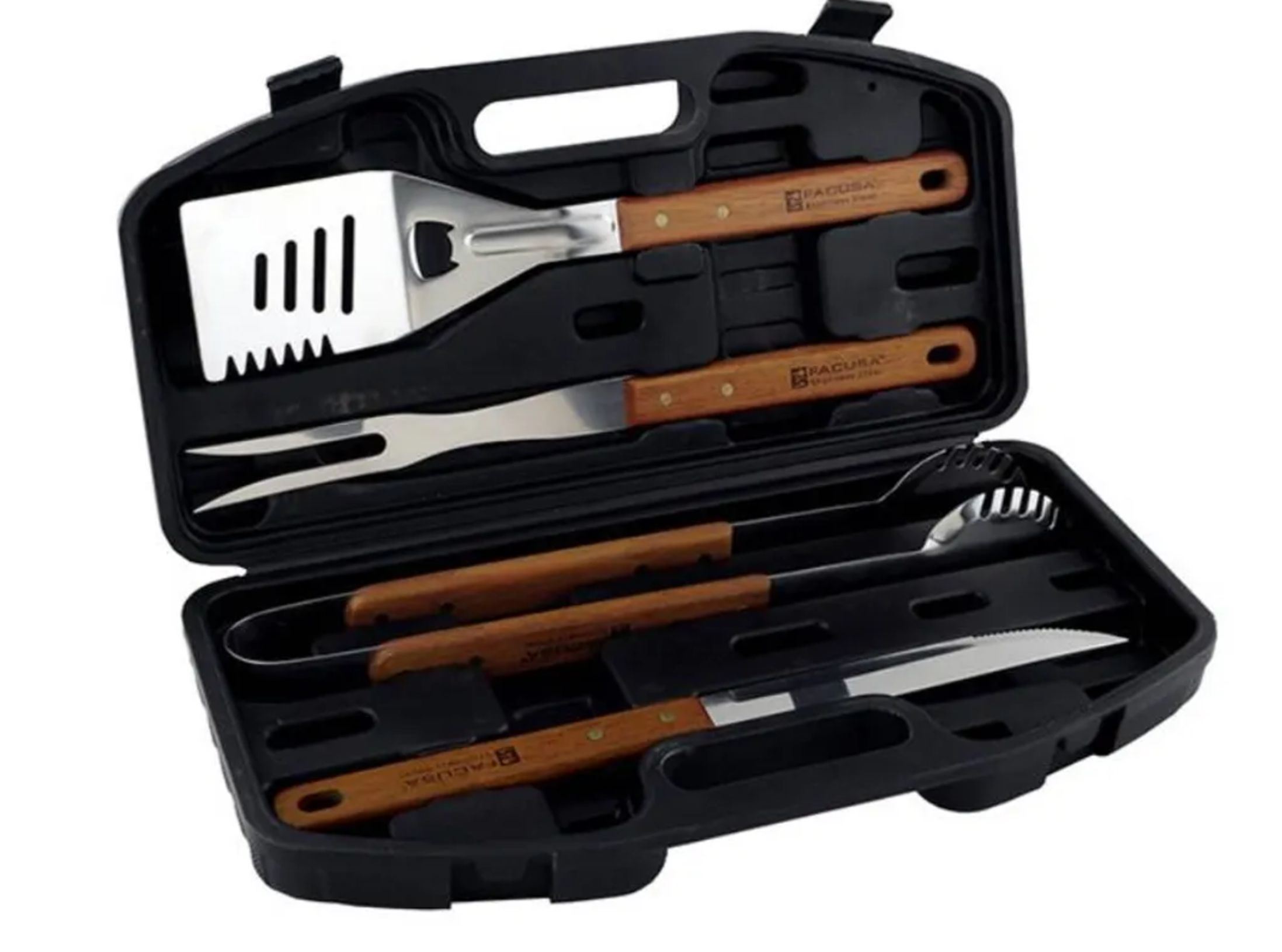 SET DE UTENSILIOS X 04 BBQ CON MALETIN PLAST - 224004001