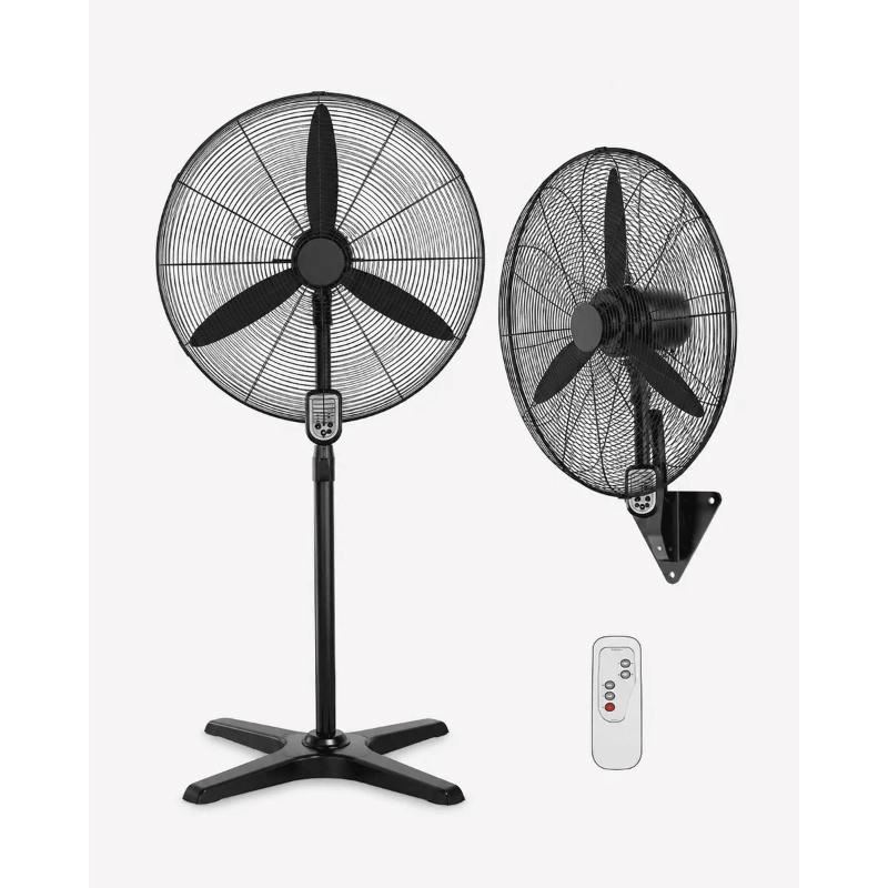 Ventilador Industrial 30 Pulgadas 2 En 1 Pedestal/Pared 280W Con Control Remoto