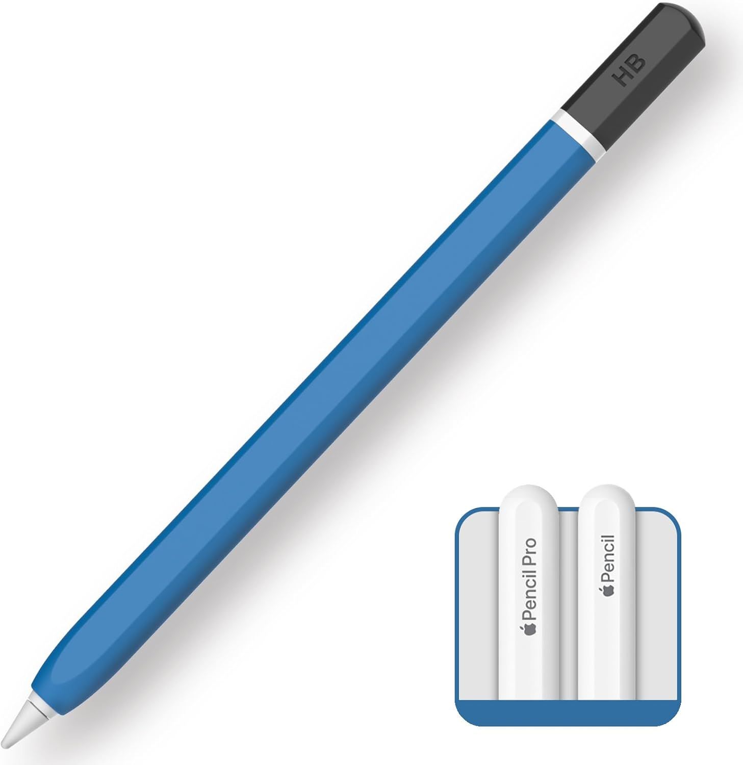Trowin Funda para Apple Pencil Pro y 2da Generación | Silicona Antideslizante Diseño Lápiz | Protección y Mejor Agarre
