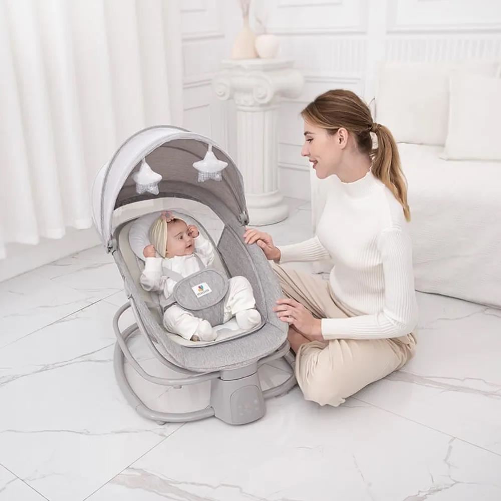 MECEDORA ELECTRICA MULTIFUNCIONAL MUSICAL 4 EN 1 BLUETOOH - GRIS