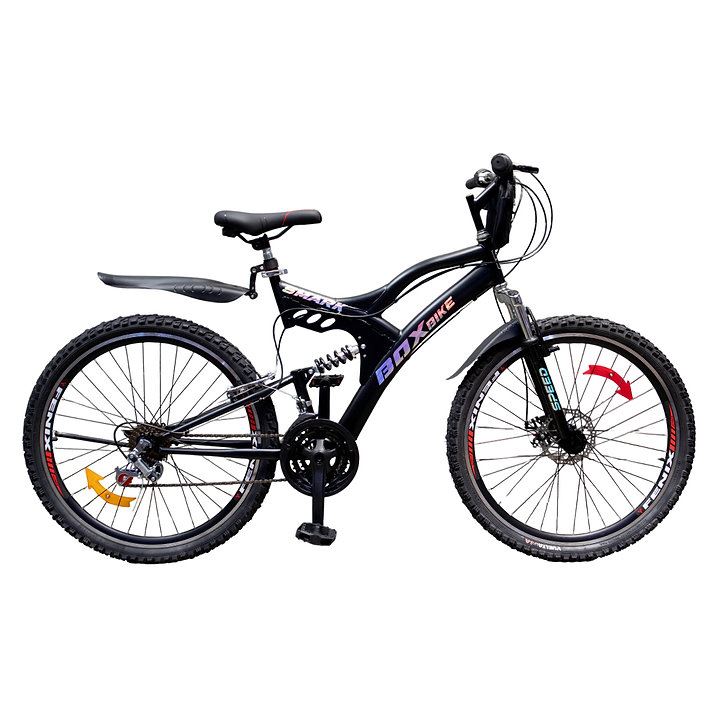 Bicicleta Box Doble Suspensión  Aro 26 - Negro