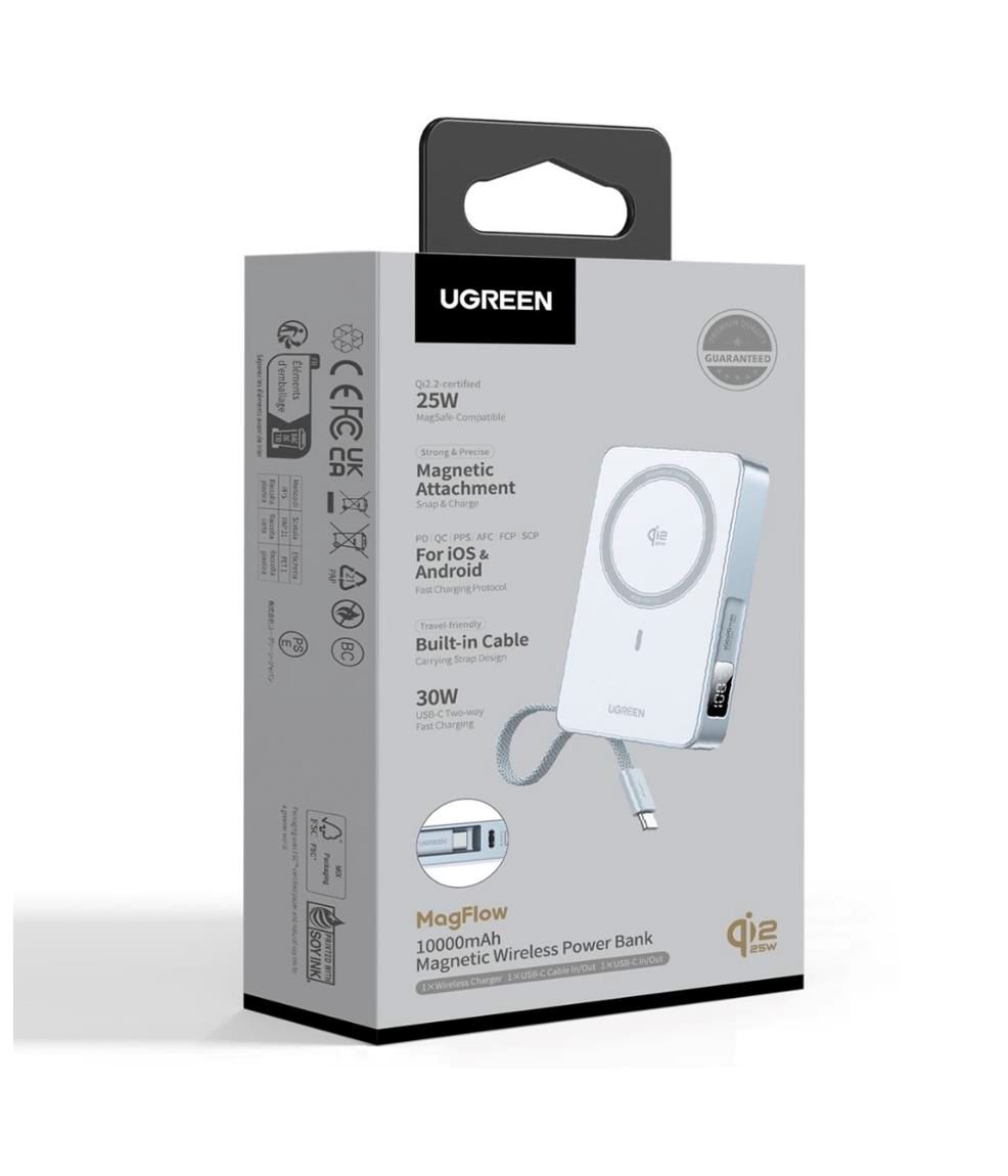 Batería MagSafe Original Ugreen Qi2 10000 mAh 30W