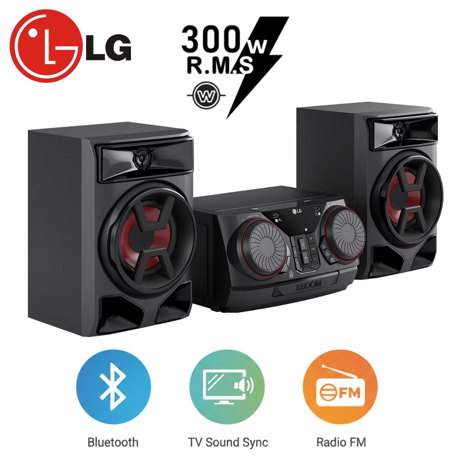 Equipo de Sonido LG CK43N Multi Bluetooth USB CD 300W