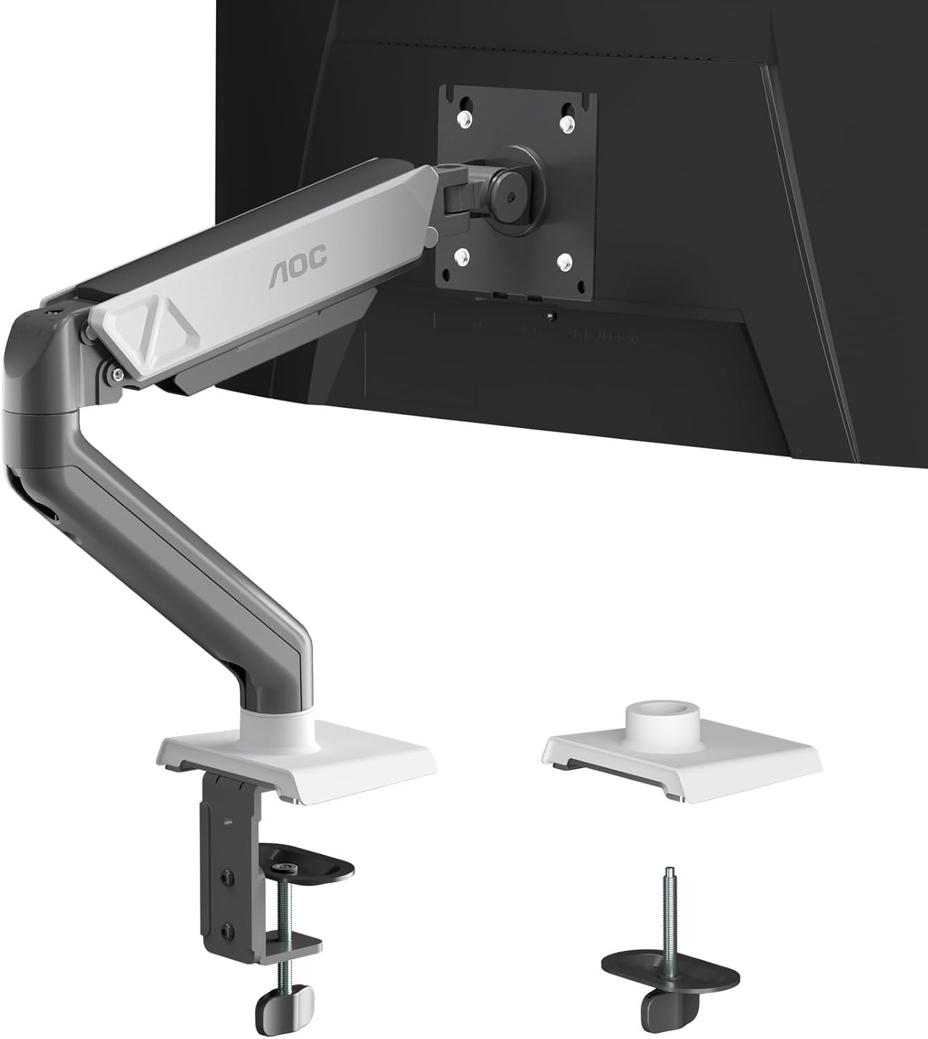 Soporte de Monitor AOC Brazo Ajustable 17–32" | VESA 75x75/100x100 | Hasta 9kg | Ergonómico con Gestión de Cables