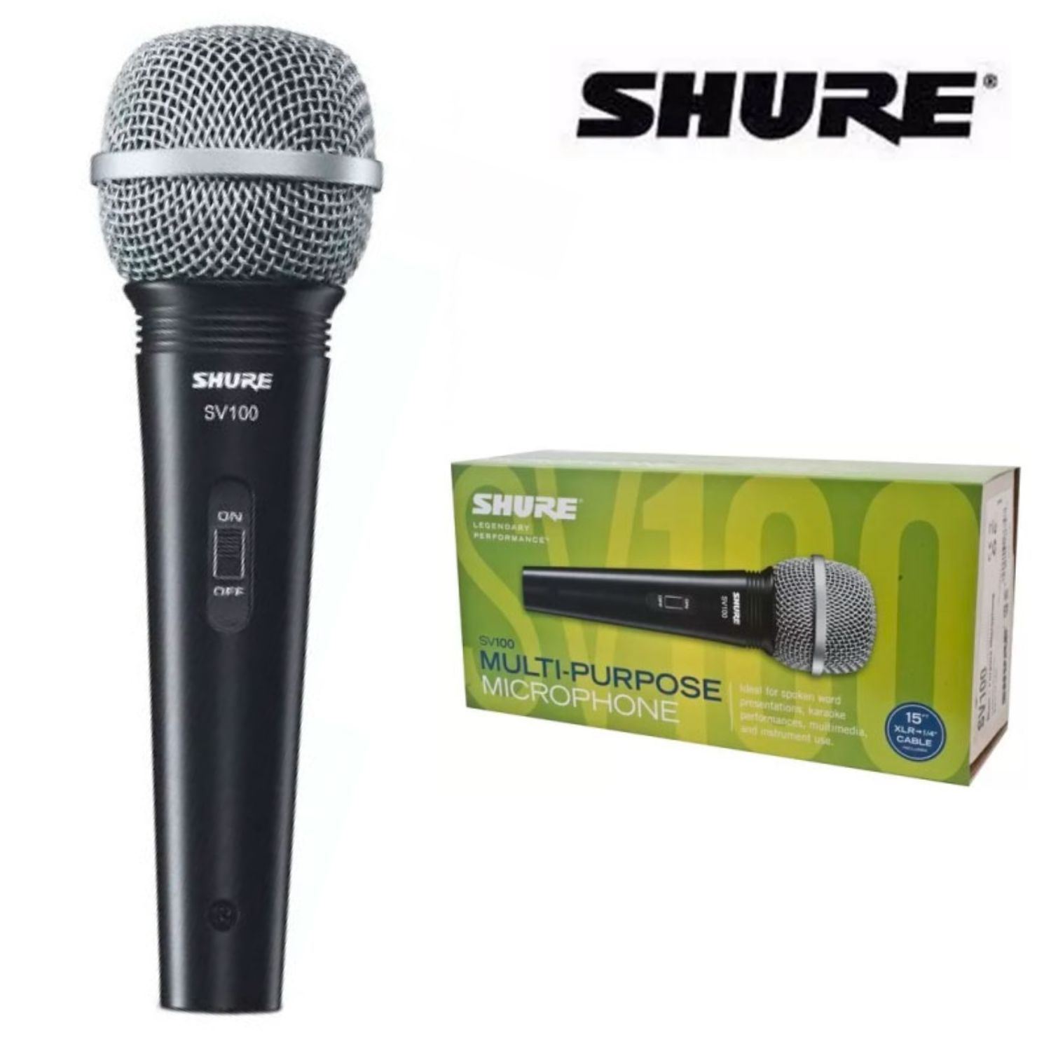 Micrófono Vocal alámbrico dinámico Shure SV100