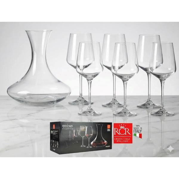 SET DE DECANTER X 07 ARIA UNIVERSUM- RCR - 100% Hecho en Italia
