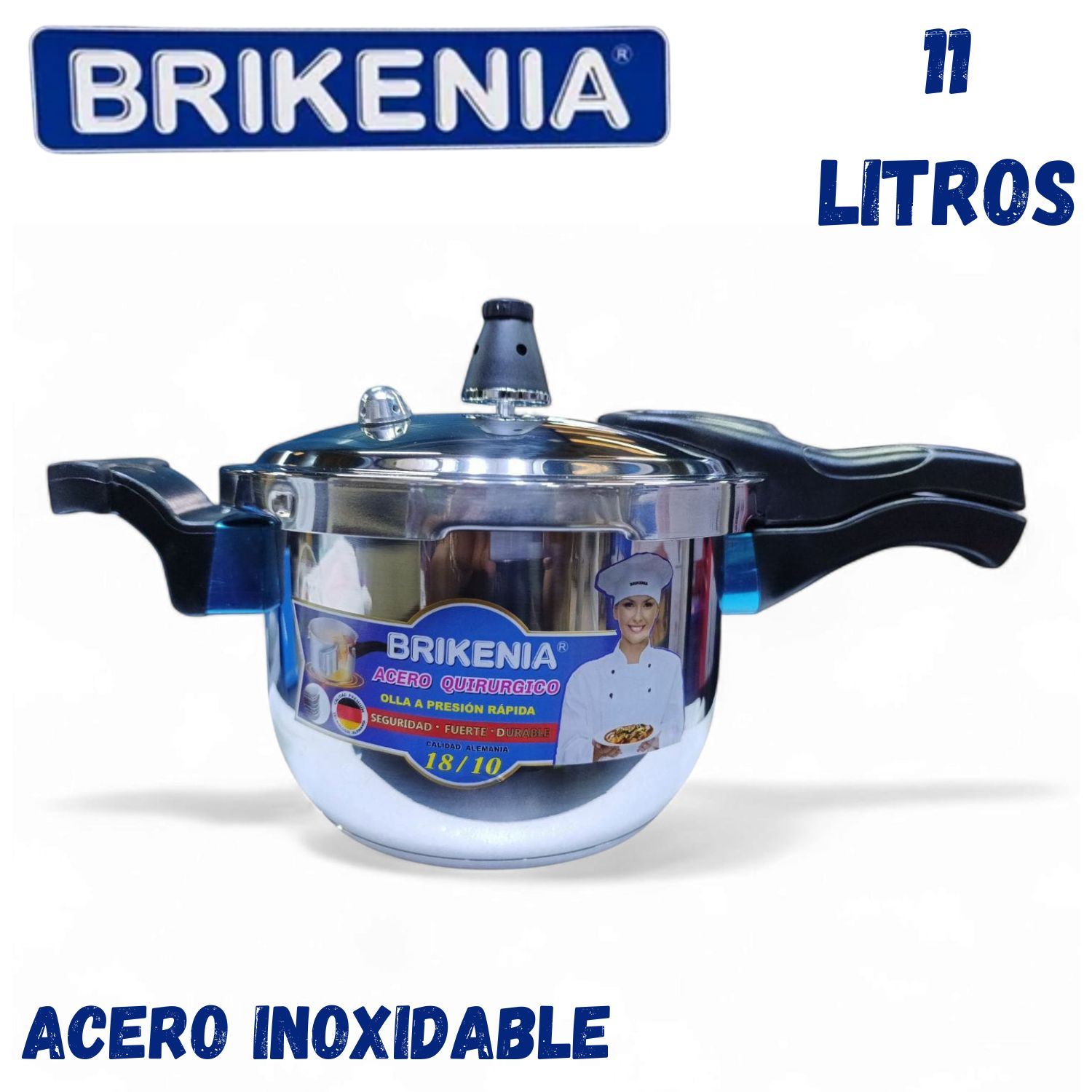 Olla a Presión BRIKENIA  PA 021AR de 11 Litros Acero