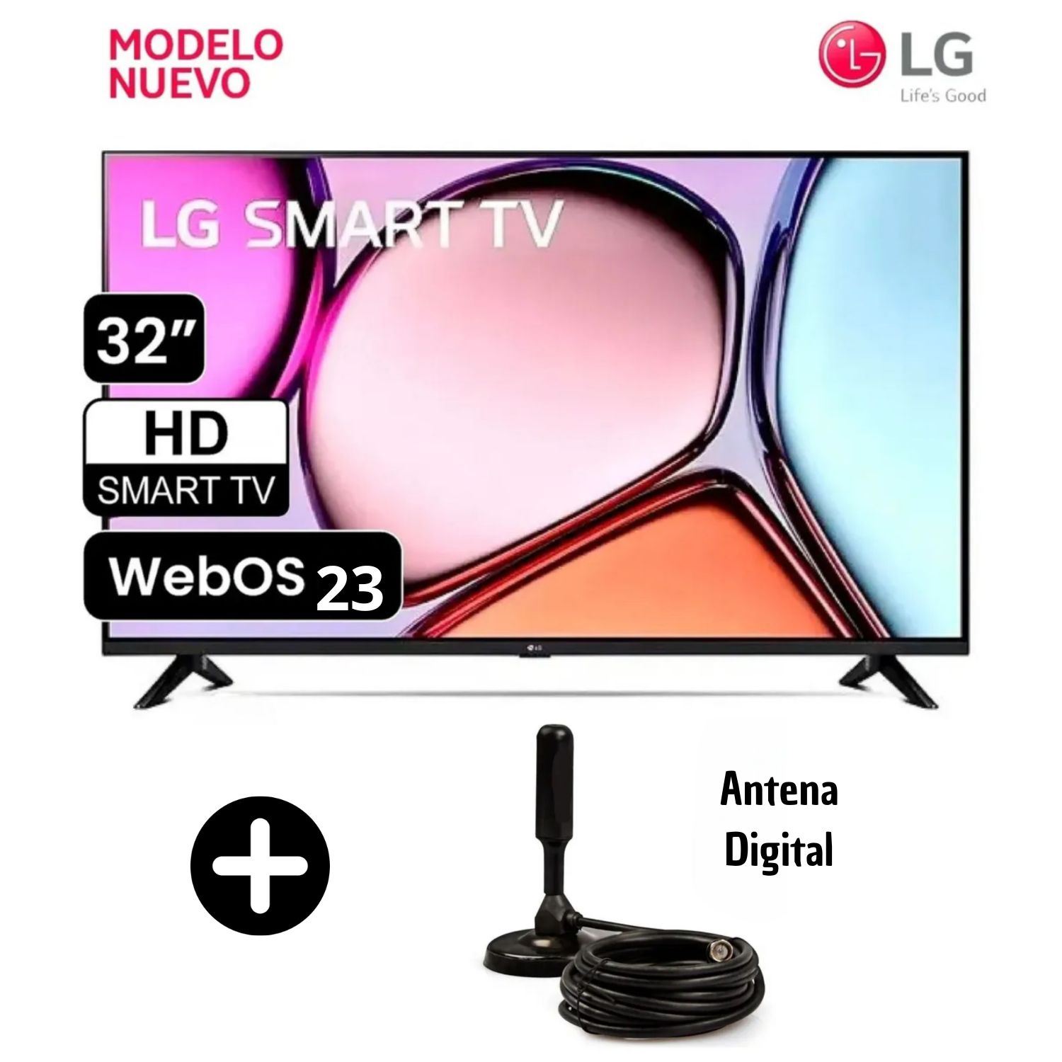 Televisor LG Smart 32LR600BPSC + ANTENA TV 32" LED HD