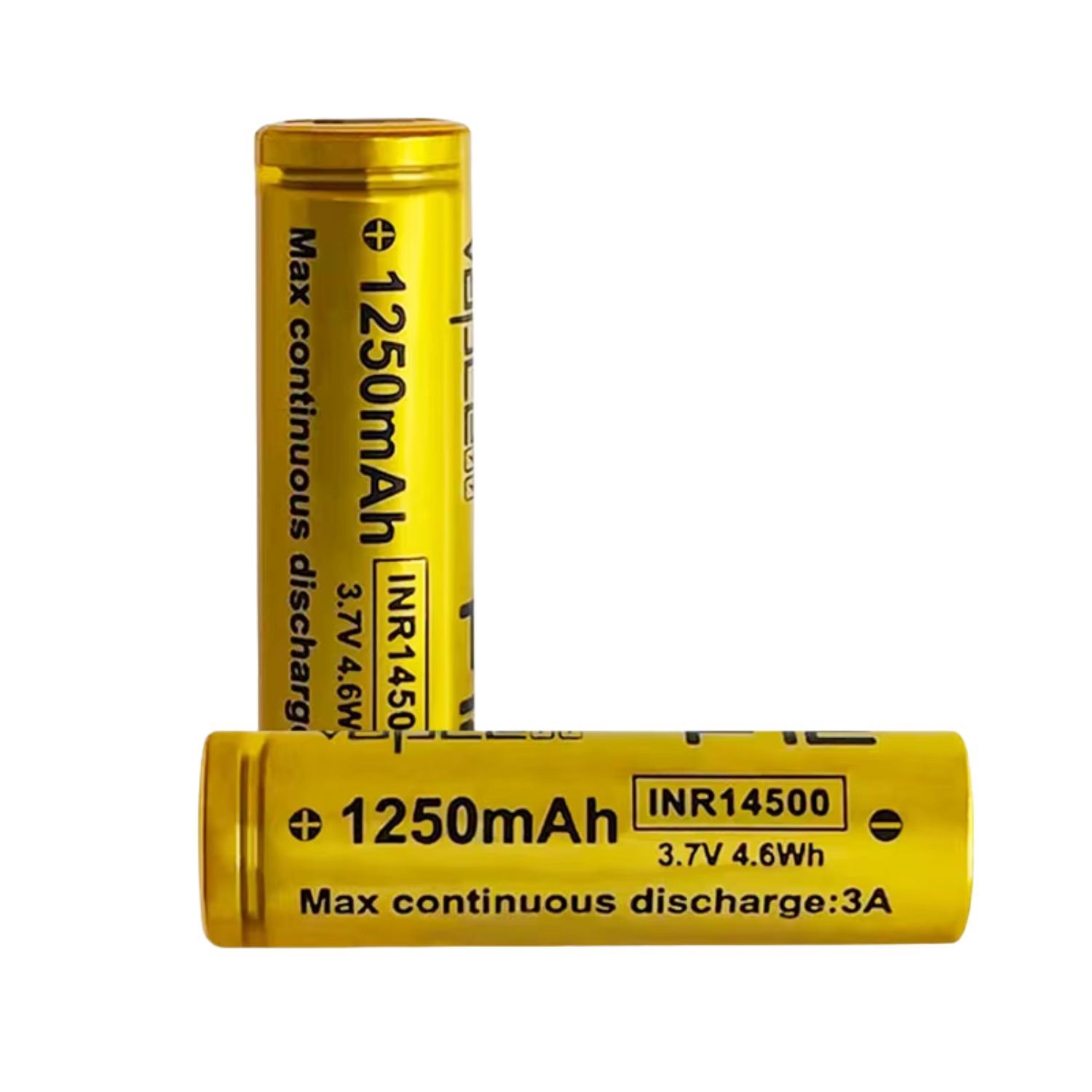Pila 14500 de Litio Recargable 3.7V 1250mAh Tipo AA Alta Potencia Para Linternas y Equipos Electrónicos