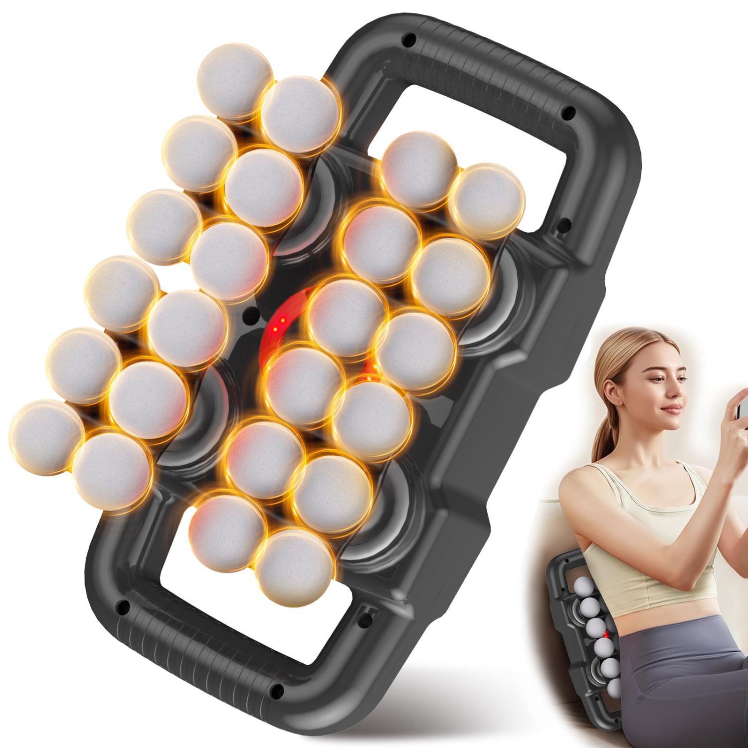 Masajeador Corporal Eléctrico 24 Cabezales y 20 Niveles Recargable Victoria Han
