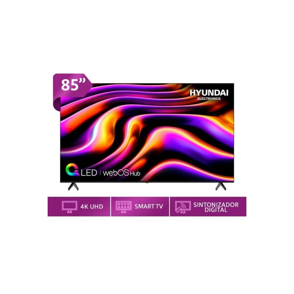 Televisor Hyundai 85 QLED 4K Ultra HD Smart TV - HYLED8502QW4KM