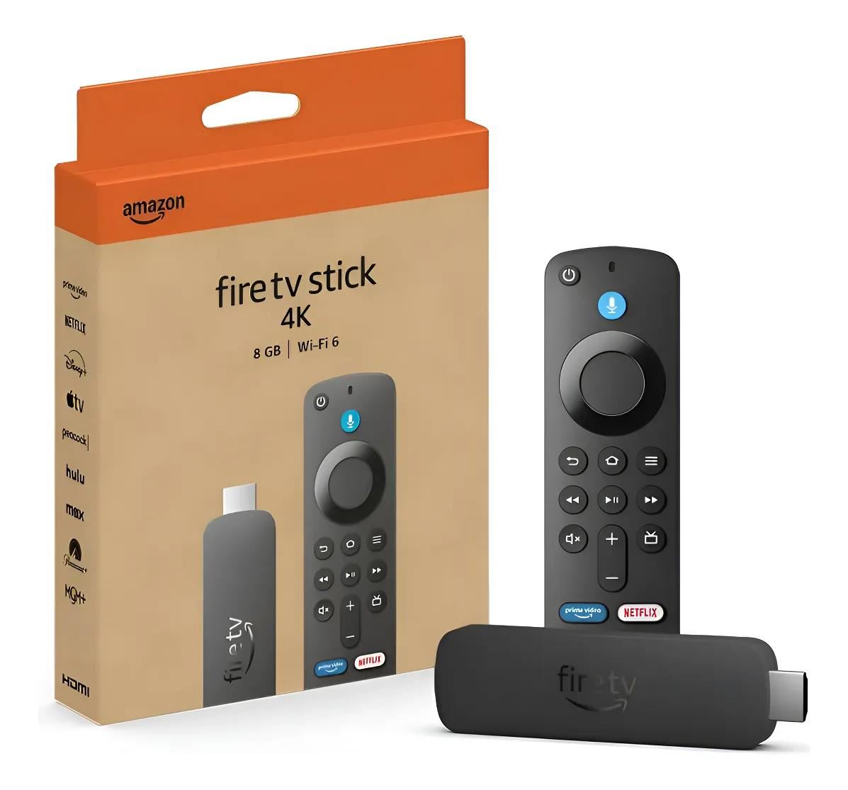 Amazon Fire Tv Stick 4k Fire Tv Stick 4k Pilas 4k Negro (2024)