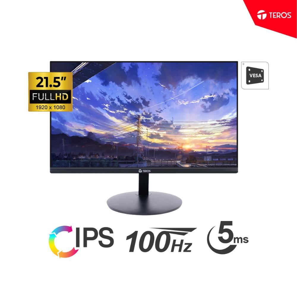 MONITOR TEROS TE-2130CS 21.5" FHD IPS 1920 x 1080 100HZ 5MS HDMI VGA