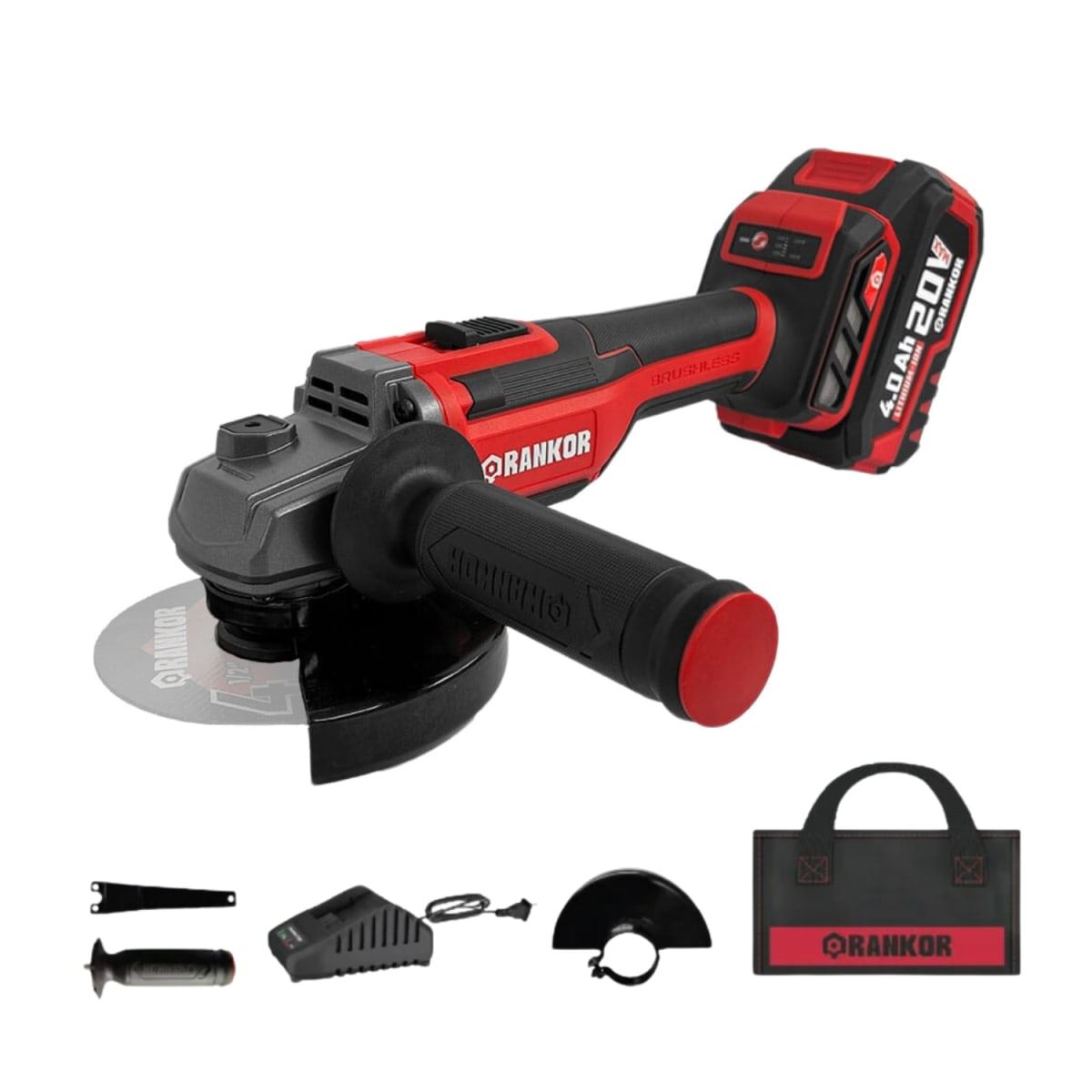 Amoladora Esmeril angular 4.5" Brushless Rankor