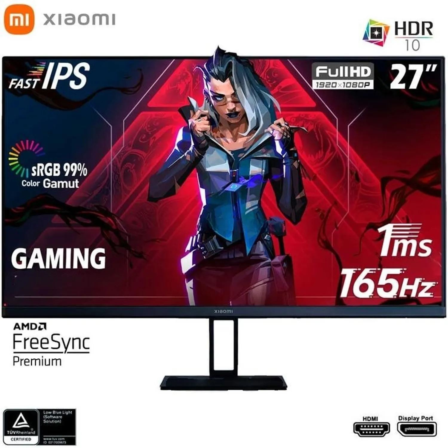 Monitor Gamer Xiaomi G27i 27" IPS Full HD 165 Hz Negro