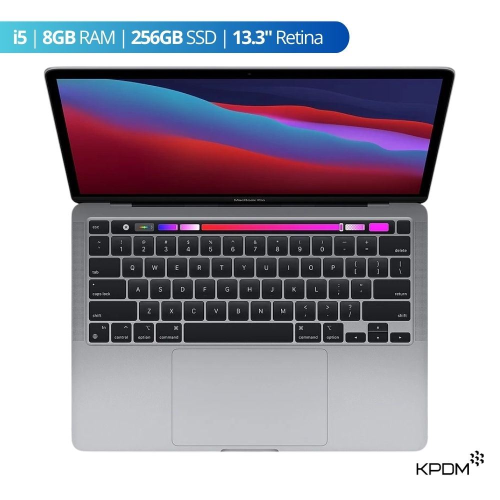 Laptop MacBook Pro 2019 Touch Bar i5 8GB 256GB 13.3" - Gris Espacial - Reacondicionado - Grado A