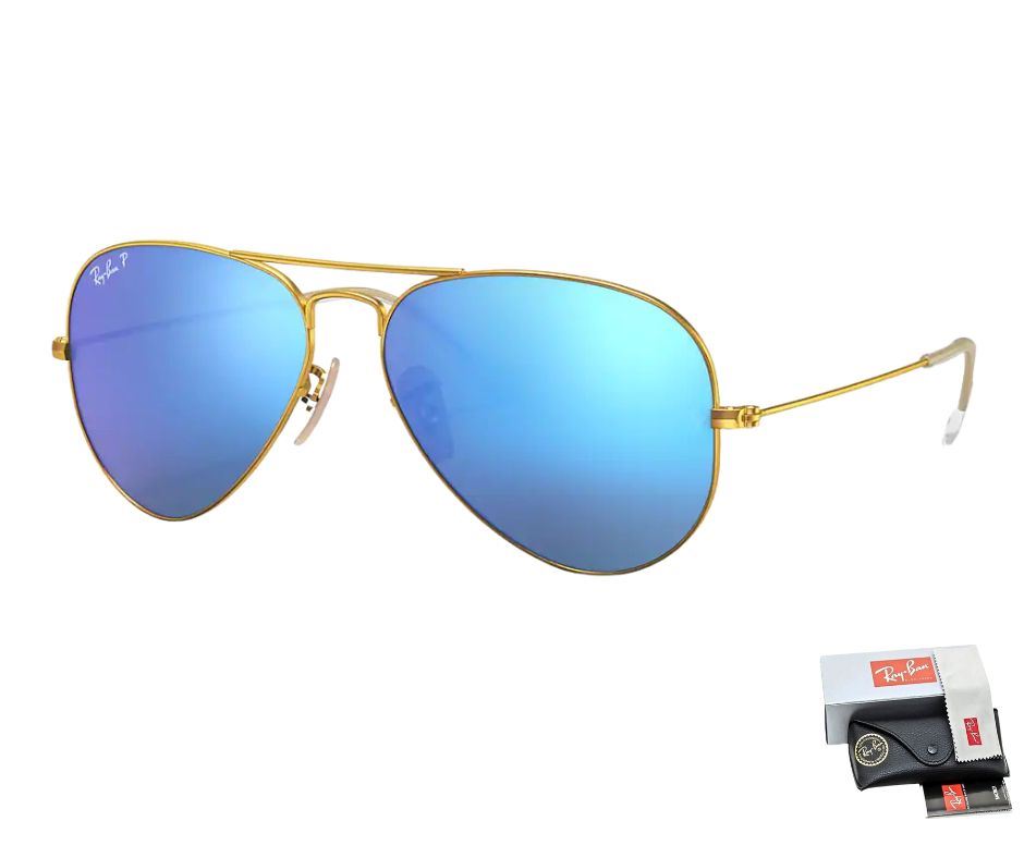 LENTES DE SOL RAY BAN RB3025 AVIADOR CELESTE 58M - RAY BAN