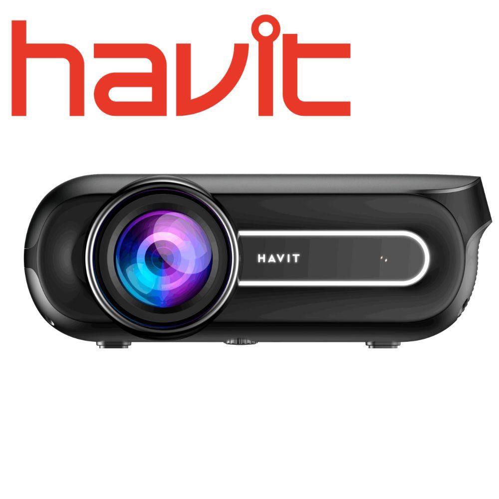 Proyector Inteligente HAVIT  PJ209A PLUS 12000 Lumens Android TV Negro