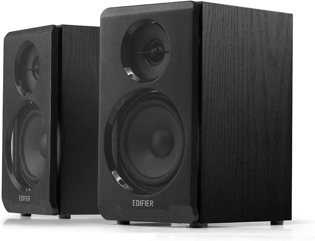 Edifier R33BT Parlantes Bluetooth 2.0 Activos Bookshelf Negros