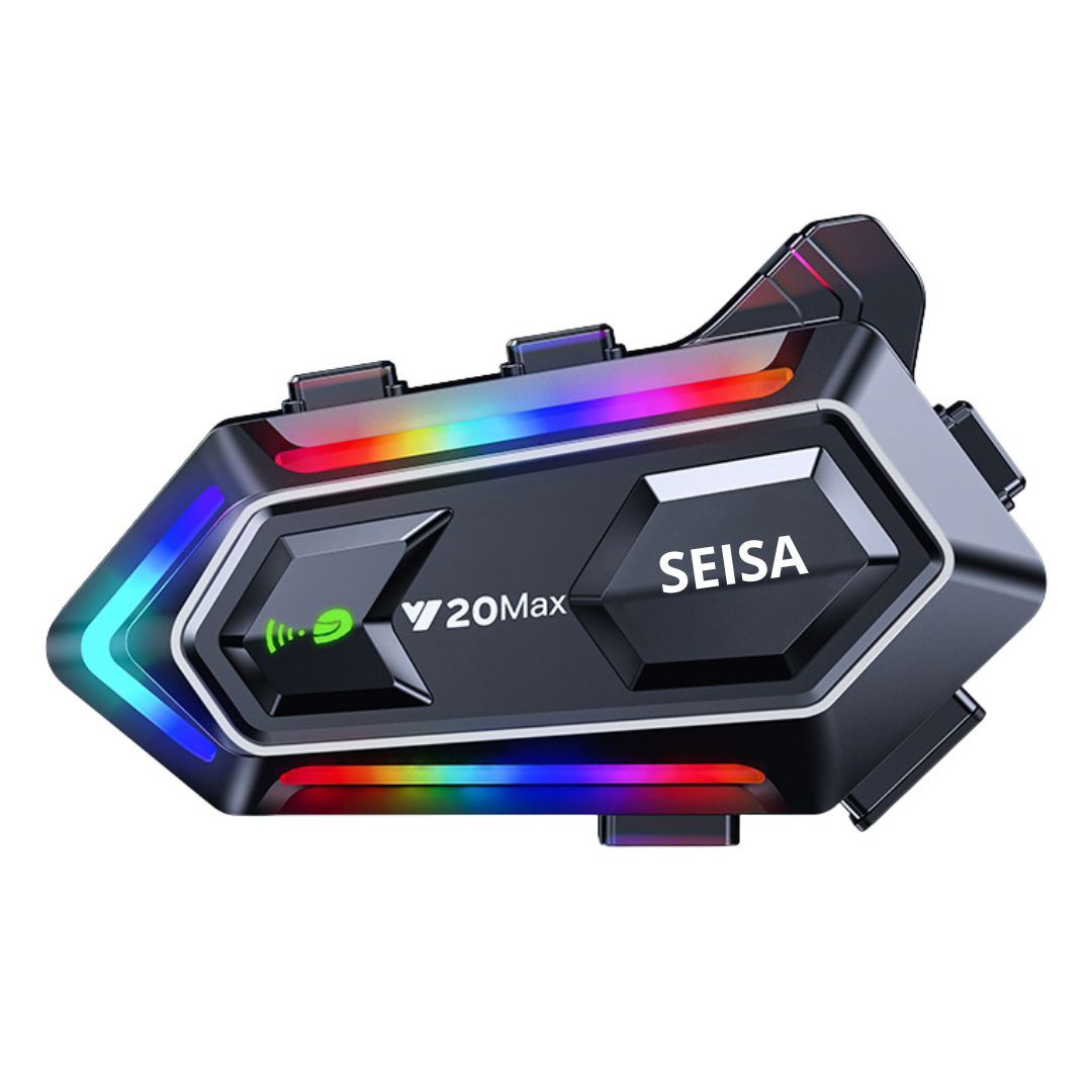 Auriculares Inalámbricos para Casco SEISA MT-Y20MAX IPX6 Luces RGB