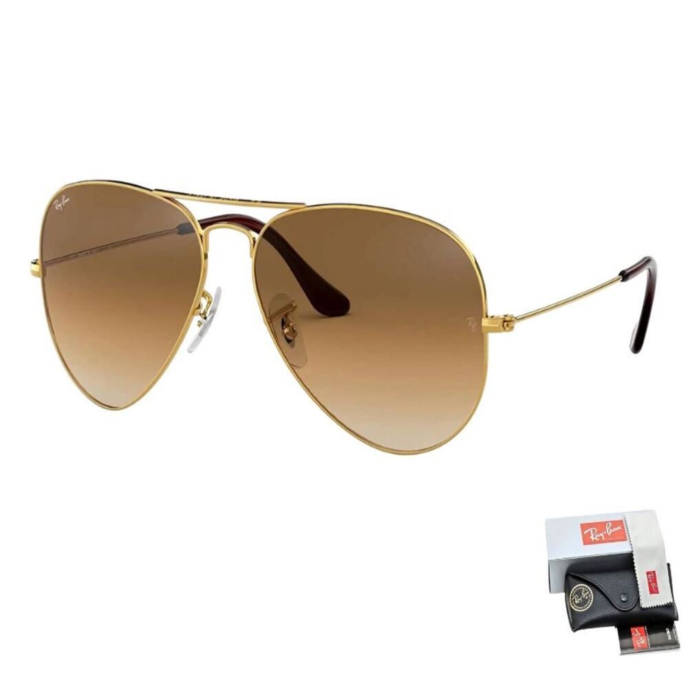 LENTES DE SOL RAY BAN RB3025 AVIADOR  MARRON 58M