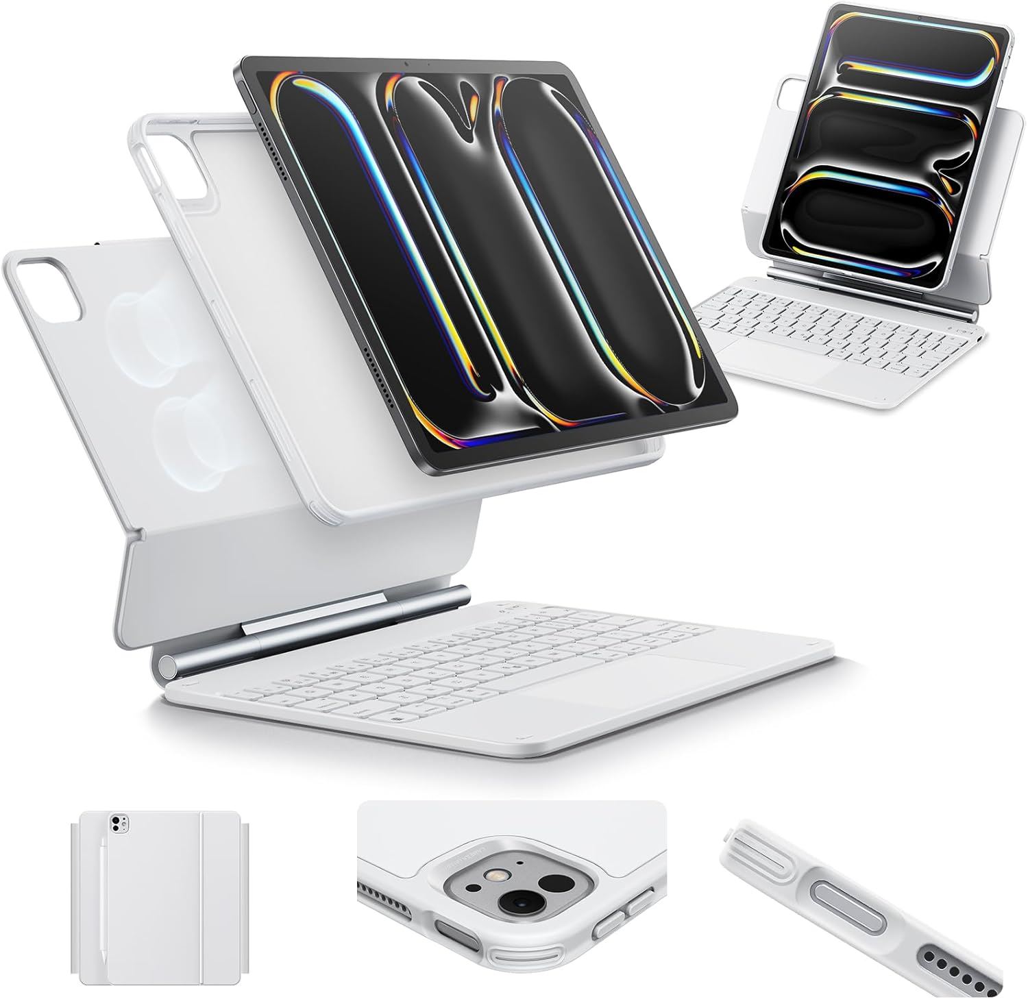 ESR Rebound Magnetic Keyboard Case 360 para iPad Pro 11" (M5/M4) 2025/2024 con Teclado