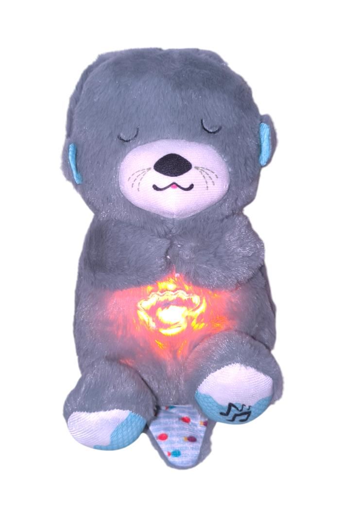 PELUCHE NUTRIA QUE RESPIRA COLOR PLOMO