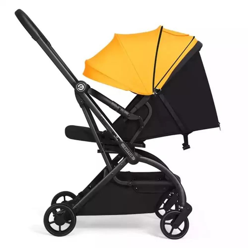 COCHE DE BEBE LONDON ROTACION DE 360° VIAJERO COLOR AMARILLO - Amarillo