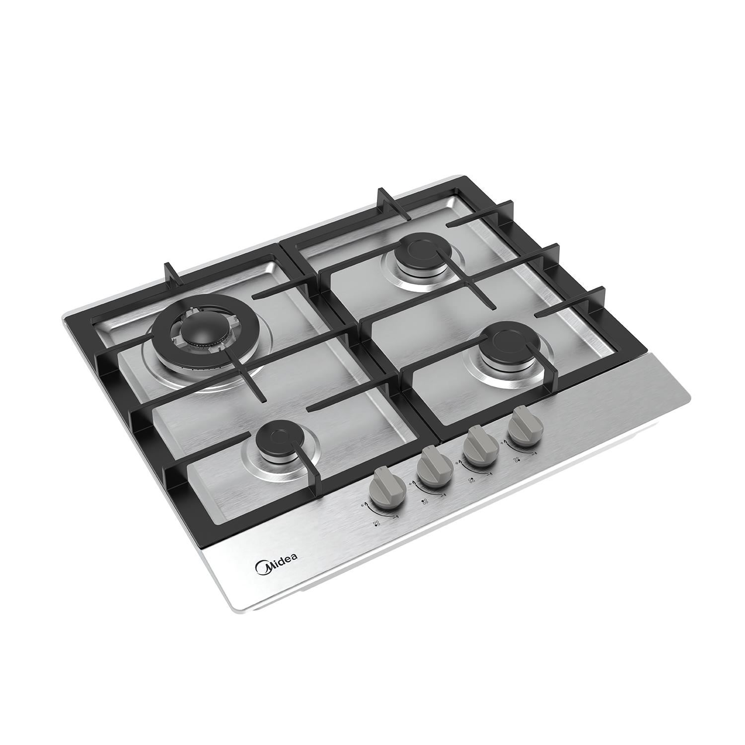 Cocina Empotrable 24" (60 cm) 4 Quemadores Acero Inoxidable Midea