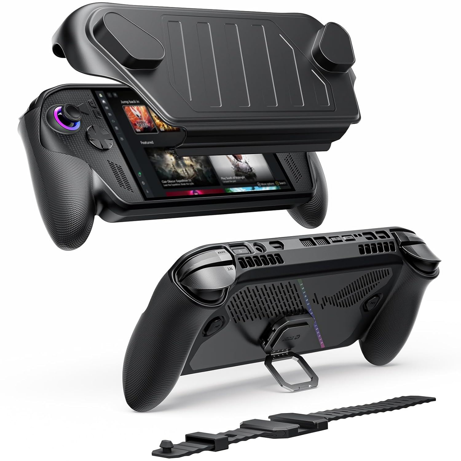 JSAUX ModCase para ROG Ally y ROG Xbox Ally Series – Protección Completa con Grip, Stand y Cover Frontal