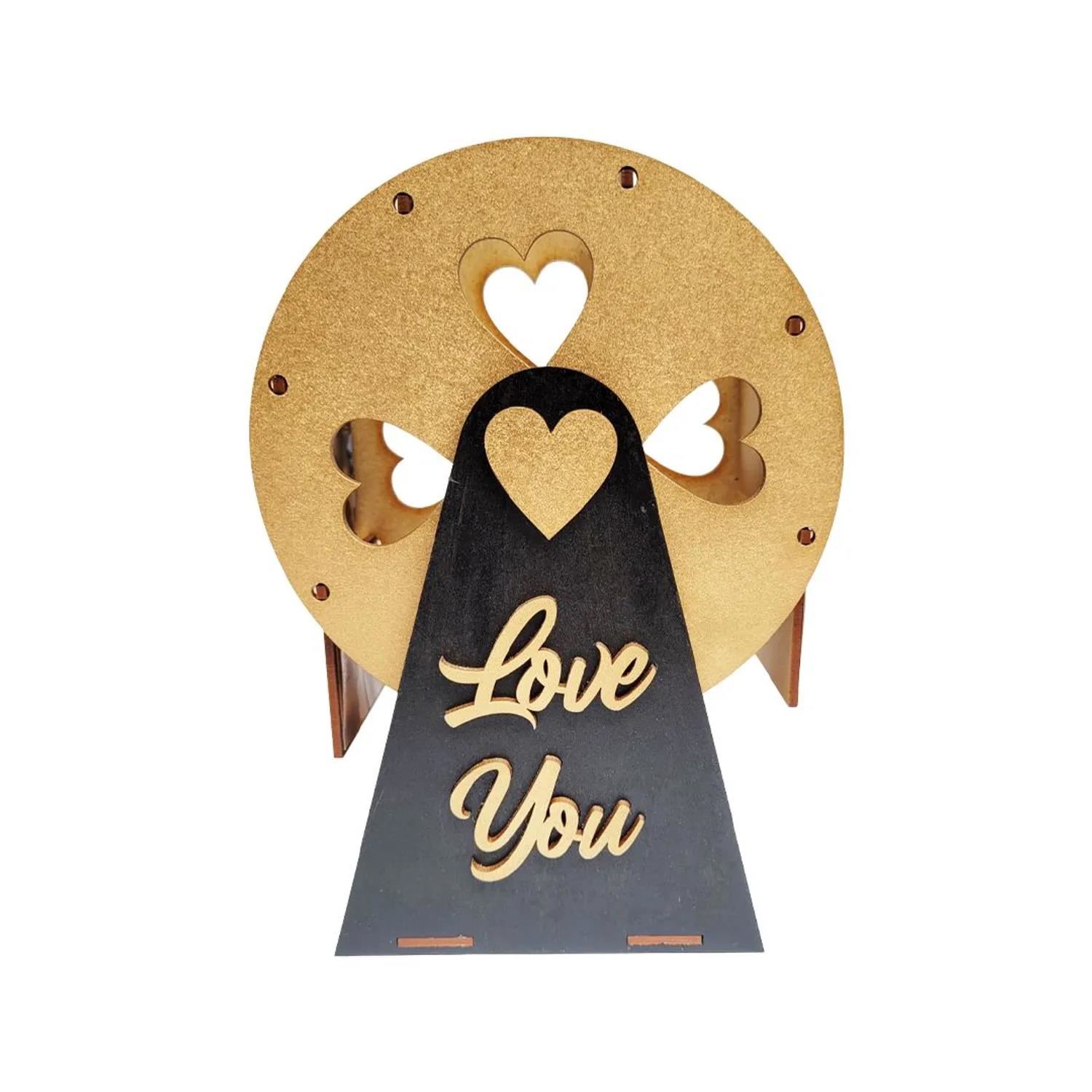 Ruleta Porta - Fotos de 20cm - Negro y Dorado