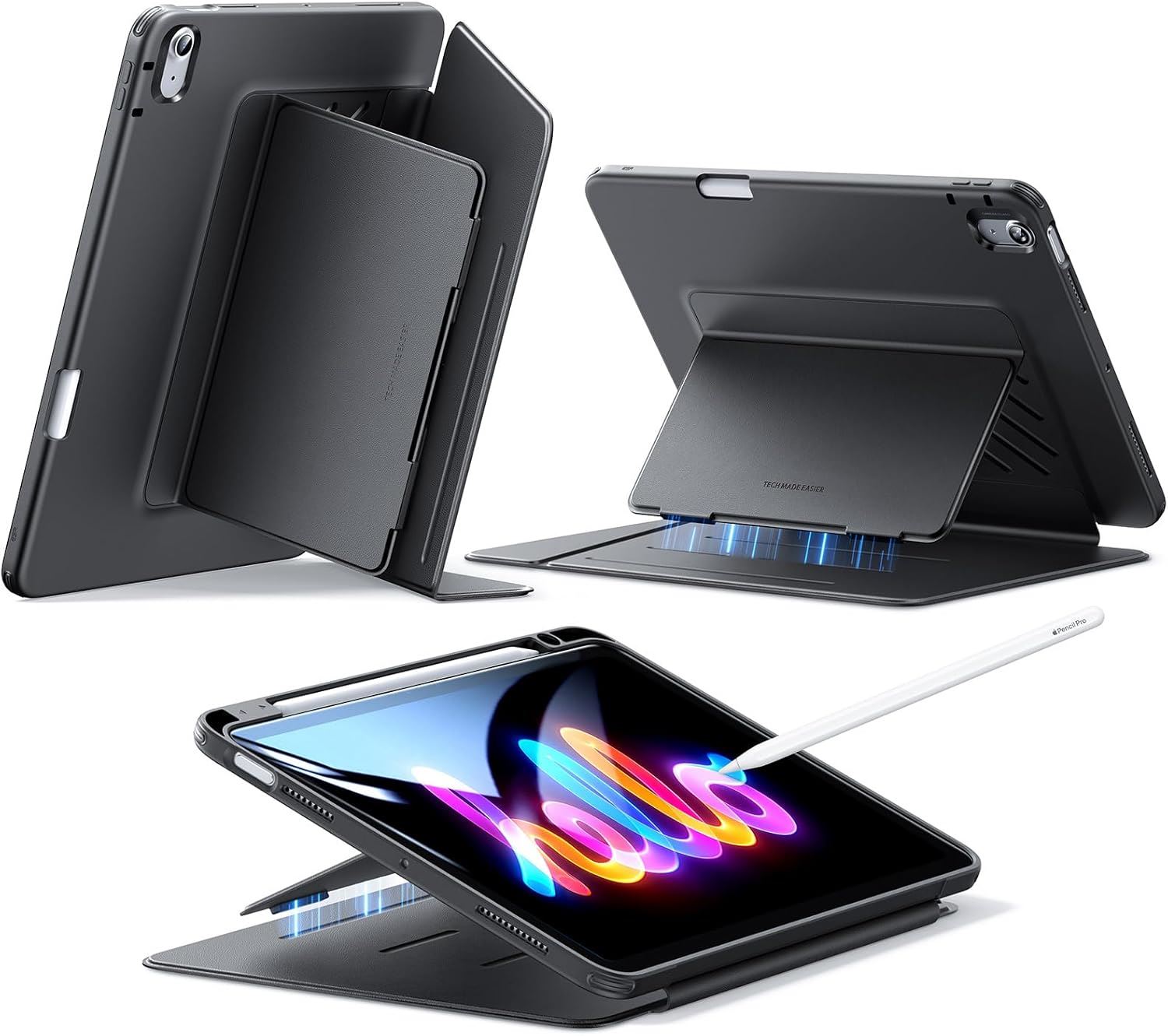 ESR Flip Magnetic Case para iPad Air 11" M3/M2 (2025/2024) Funda Protectora con Soporte