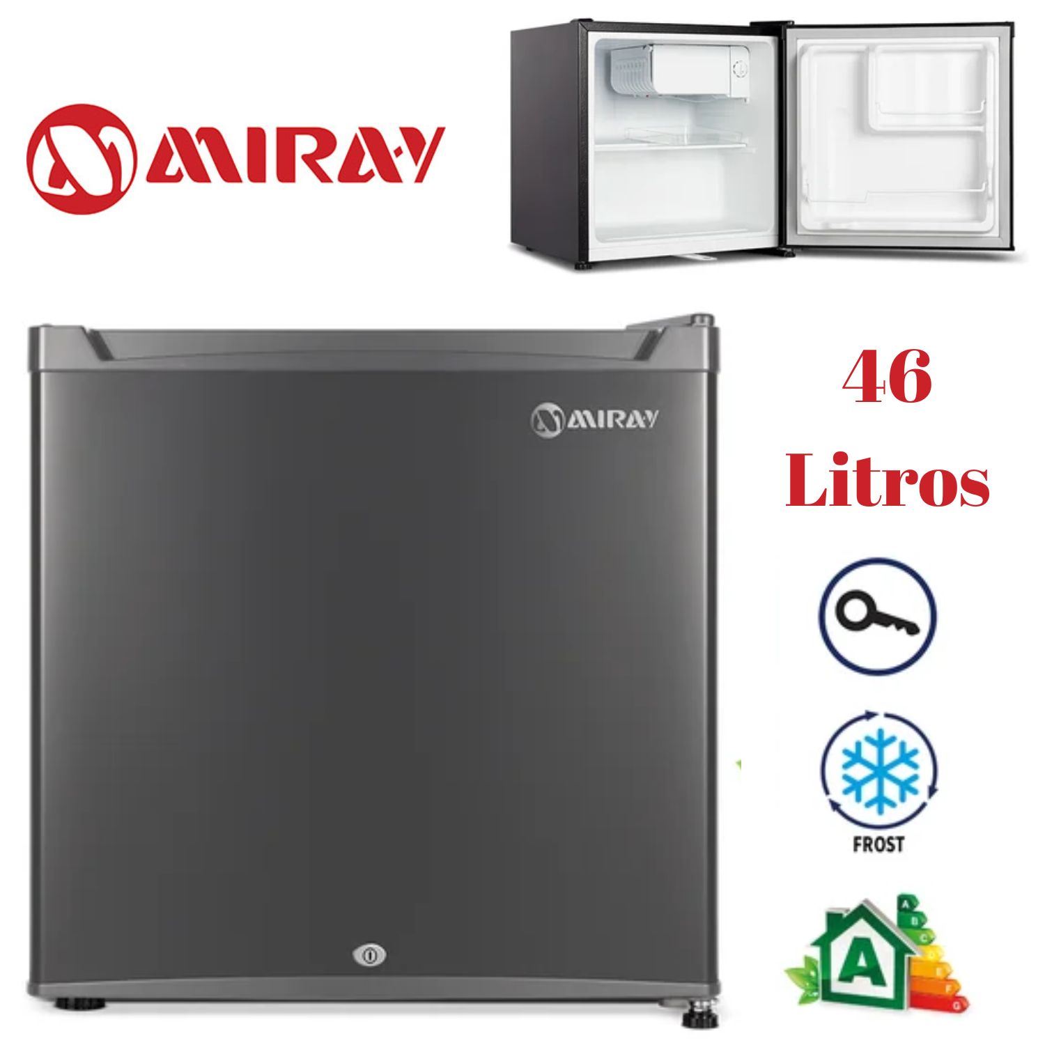 Minibar Miray RM-46H 46 Litros Gris