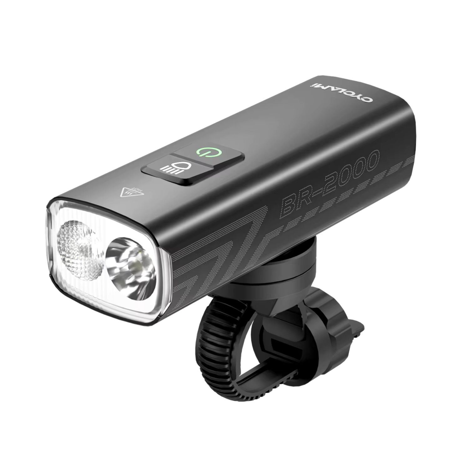 Luz Delantera Para Bicicleta 2000 Lúmenes Recargable USB-C 4500mAh IPX6