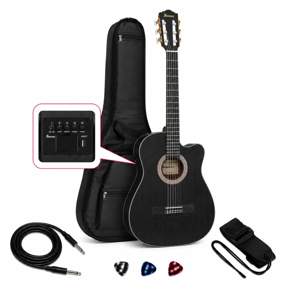 GUITARRA ELECTROACUSTICA GA5MHTCE WEATHERED BLACK OPEN PORE PACK