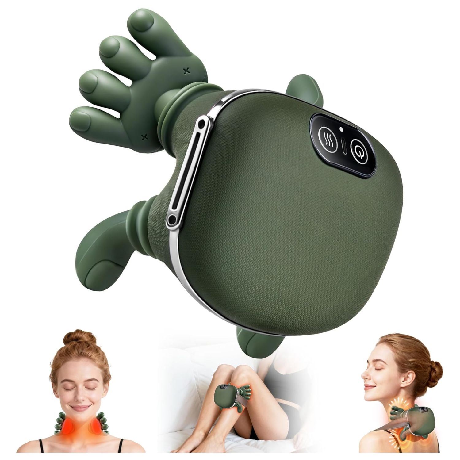 Masajeador de Cuello y Hombros con Calor 4D y Amasamiento de Tejido Profundo