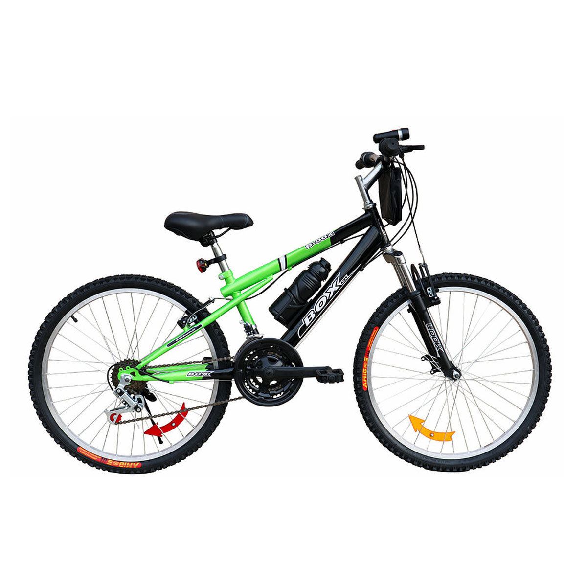 Bicicleta Box MTB con Susp. Delantera Aro 24 - Negro & Verde