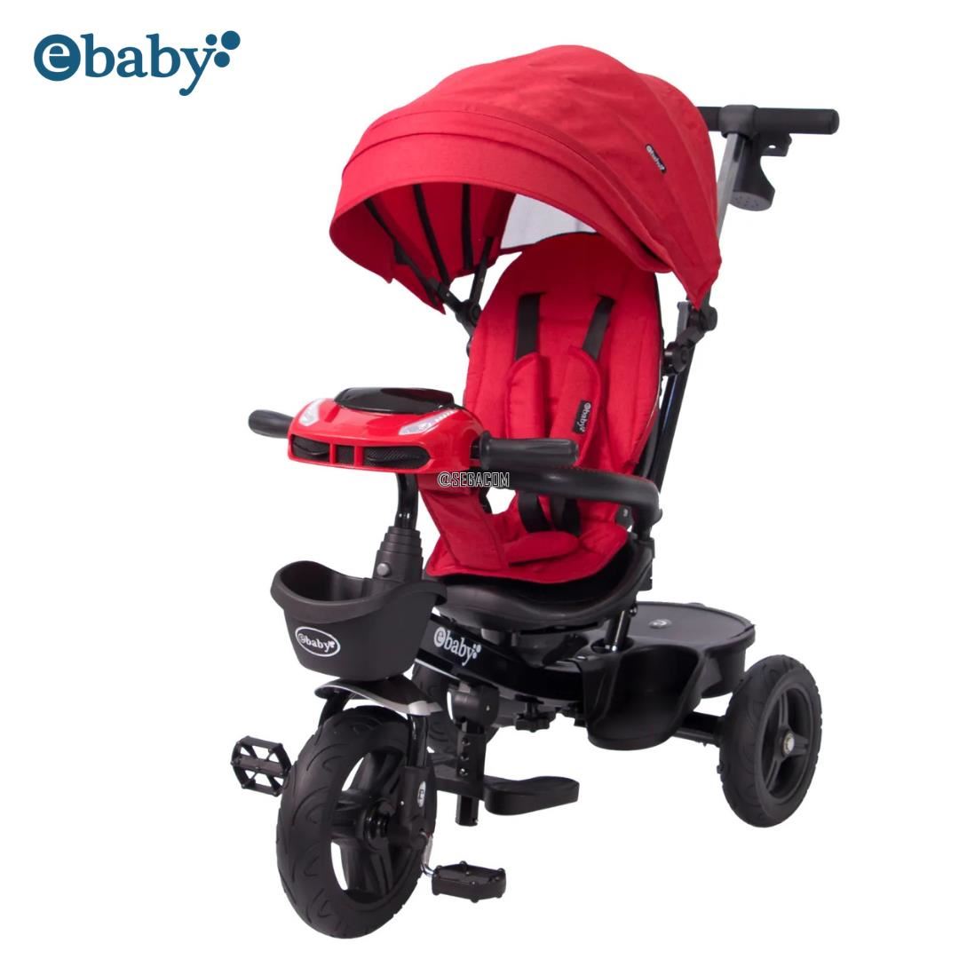 Triciclo Giratorio 360° Musical Bluetooth -ARIA- Rojo