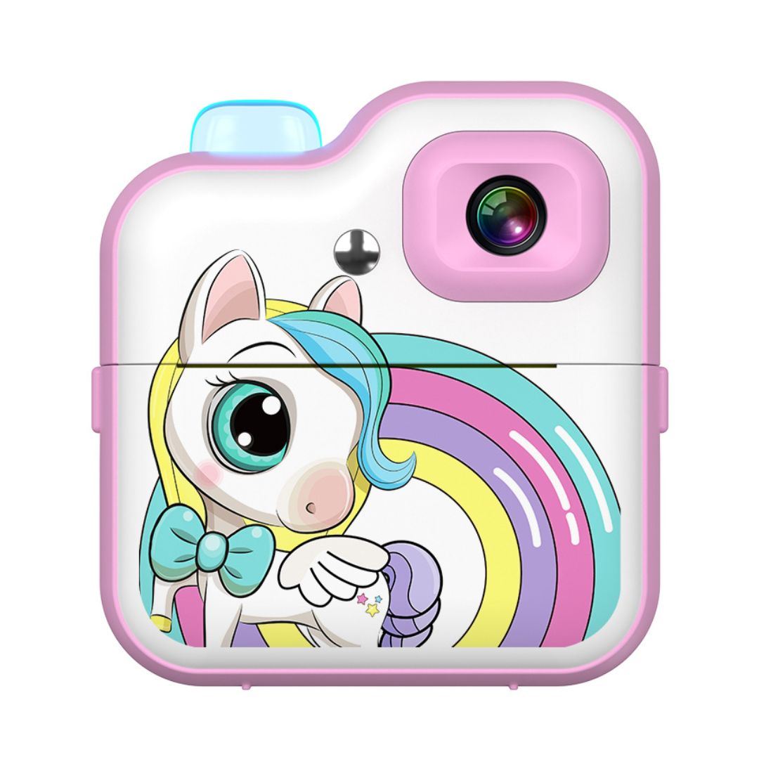 Cámara Digital Infantil Unicornio con Impresora Instantánea