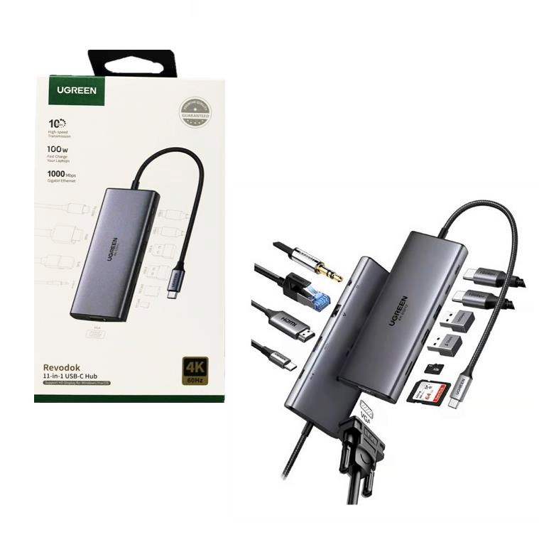 Adaptador Multipuertos Hub 11 en 1 Ugreen Original