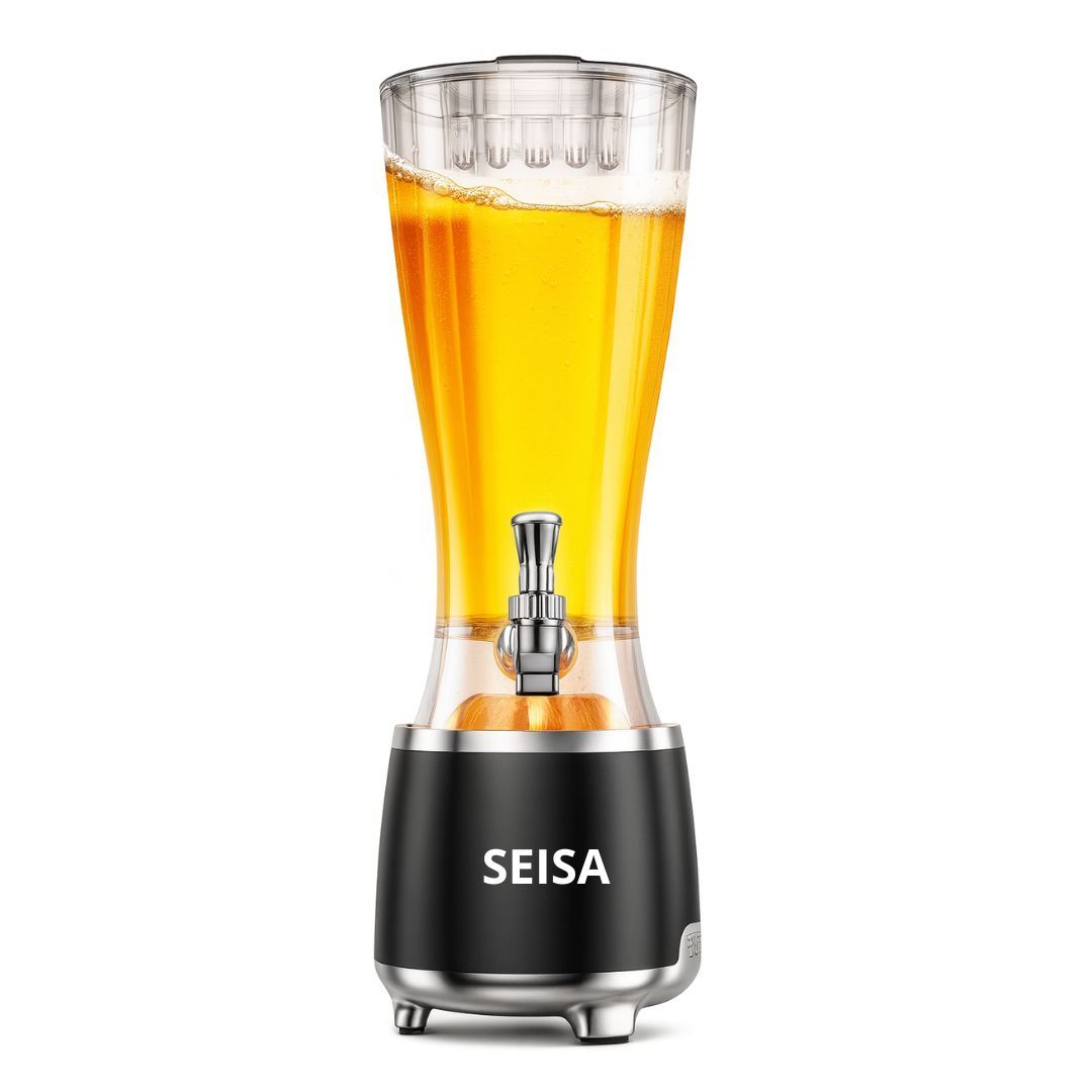 Parlante Bluetooth LED SEISA YX-S9866 RGB con Dispensador 2.5 L Tipo Cañón de Cerveza para Fiestas