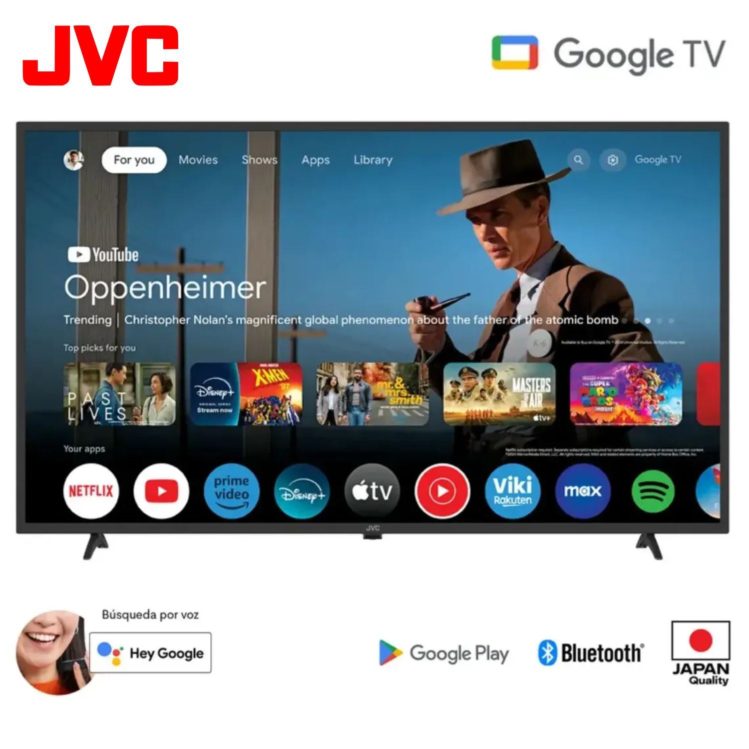 Televisor Jvc 32'' Hd Google Tv 32km158n
