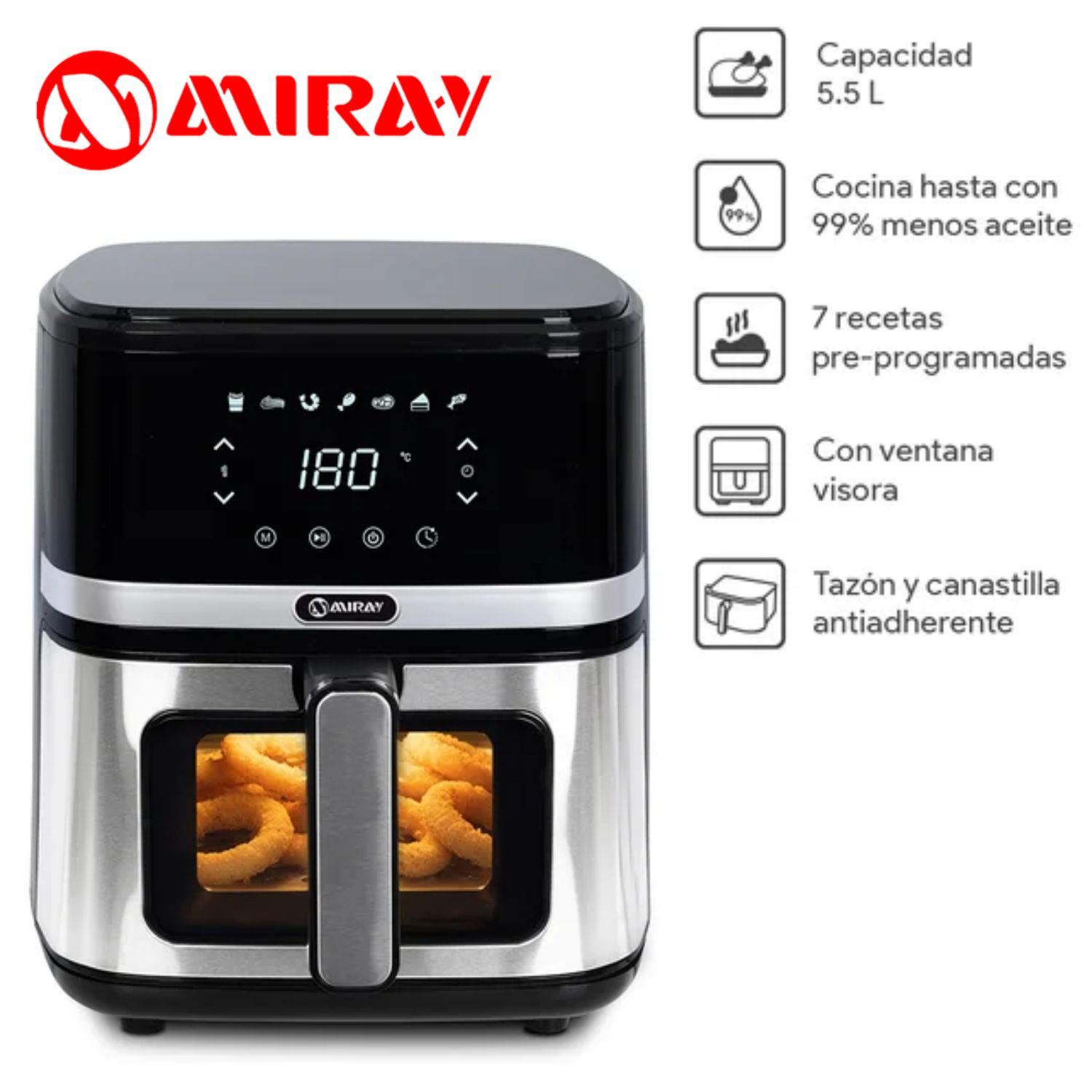 Freidora Digital Miray OFM-114 5.5 Litros