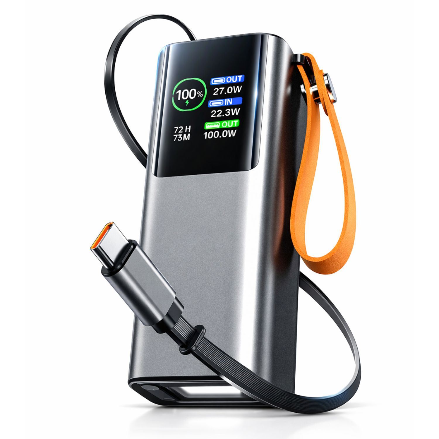 Power Bank 20000mAh 100W Carga Rápida PD para Laptop, Celular y Tablet con Pantalla Digital